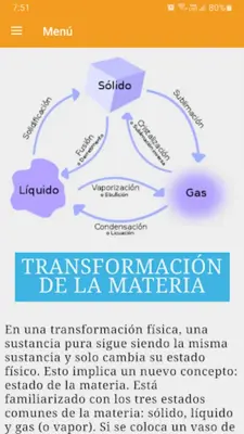 Aprender química - guía básica android App screenshot 2