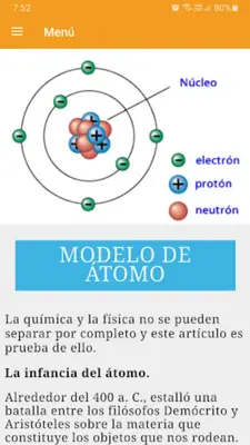 Aprender química - guía básica android App screenshot 6